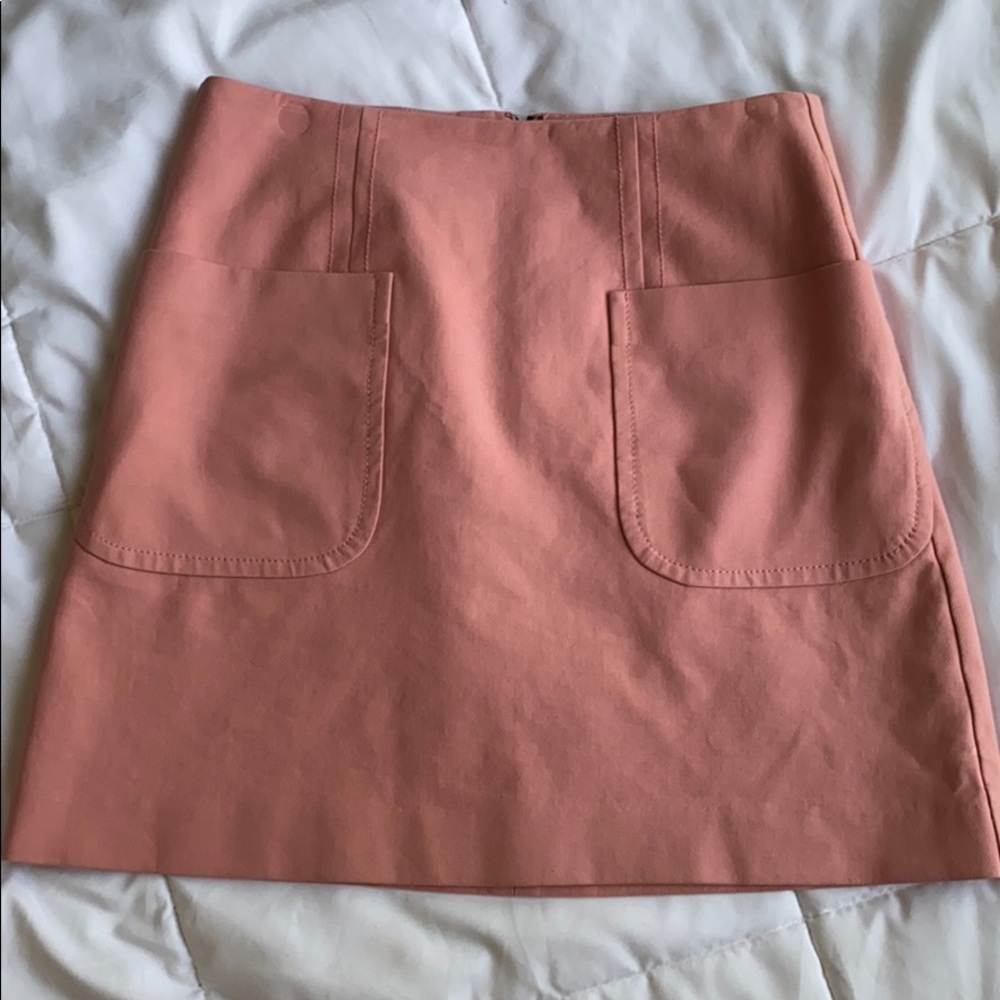 Pink LOFT Mini Skirt with Pockets